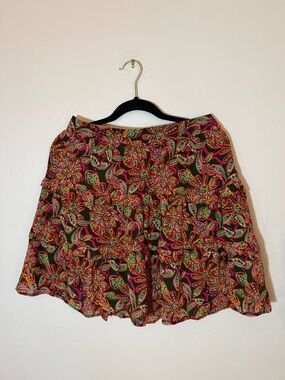 J. CREW |  Multicolor Floral Skater Skirt